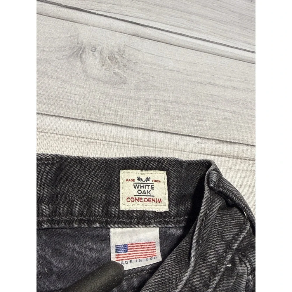 Levis 541 Jeans Mens 38x30 Black White Oak Cone Denim Selvedge Made in USA